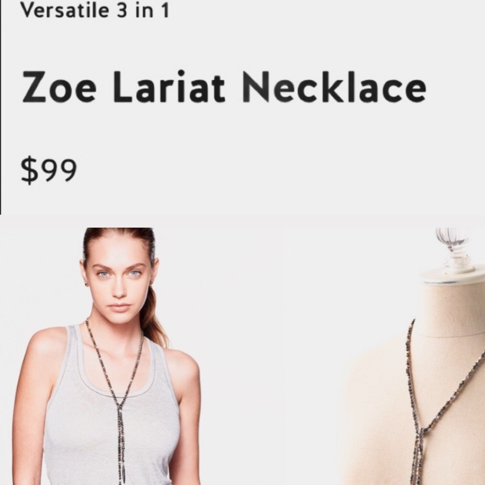 Stella and Dot ZOE Silver lariat